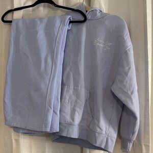 Light Purple Hoodie and Sweatpants Set